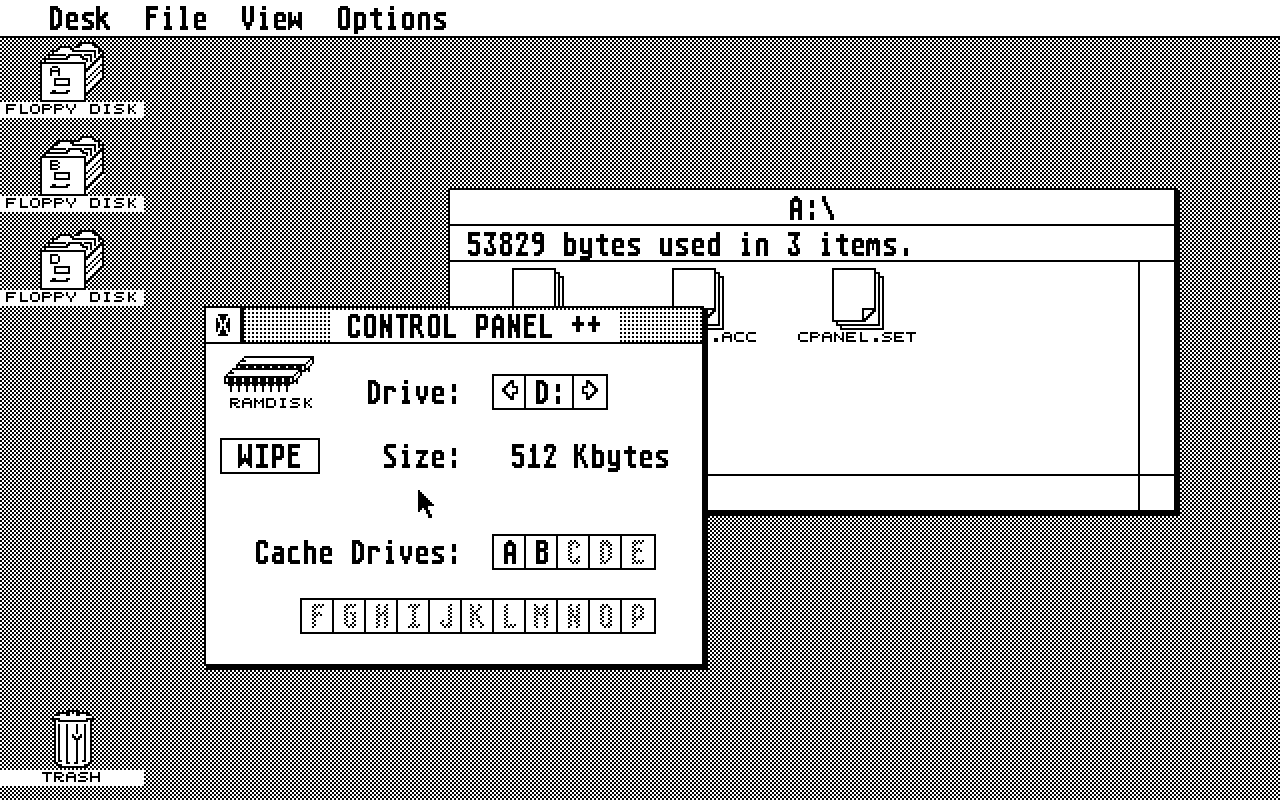 CPanel atari screenshot